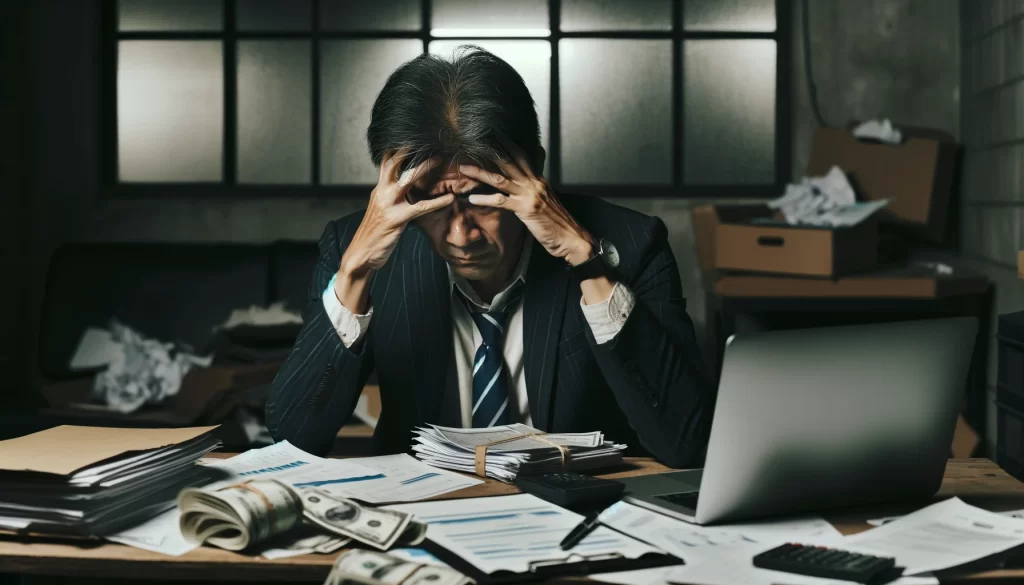 会社の資金が底をつきました我々はもうお終いです